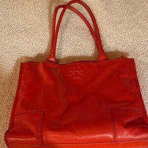 Tory Burch Vibrant Red Tote Bag